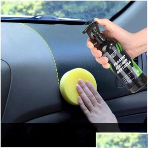 Interior Car Paint Maintenance Detailer Hgkj S3 Plastic Leather Restorer Quick Coat For Refurbish Renovator Conditioner Drop Deliv Dhzip