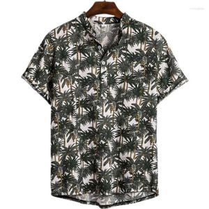 Men's T Shirts 2023 Summer Hawaii Short Sleeve 3D Printed Flower Casual Social Shirt Top Evening Vacation Style Tropical Beach