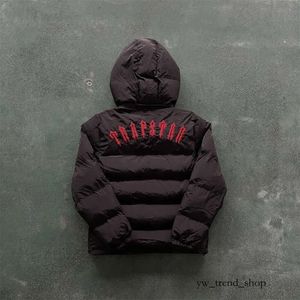 Trapstar Coats2023 Осень Зима Мужская куртка-бомбер Trapstar 2.0 с вышивкой и капюшоном на молнии 377