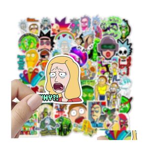 Car Stickers 50Pcs Poster Small Waterproof Skateboard Funny Animation For Notebook Laptop Bottle Helmet Sticker Pvc Guitar Diy Drop Dhqc1