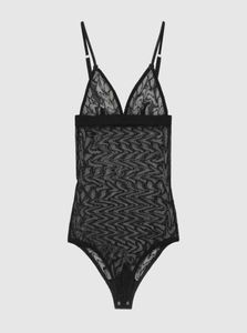 Textilbokstäver Tulle spetsbodysuit korsetter mode broderade underkläder kvinnor bekväma andningsbara bodysuits pool spa strand b1408225