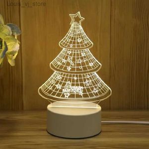 Nocne światła 3D Nocna Dekoracja Dekoracja sypialni LED Światła sypialnia Deco Świąteczne dekoracja Fanckie oświetlenie Pokój LED Lekkie Walentynki YQ231127