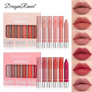 Batom 6 Cores / Caixa Conjunto de Batom Hidratante Crayon Wet Lip Stick Caneta Maquiagem À Prova D 'Água Nude Espelho Lipliner Lápis Maquiagem Cosméticos 231127