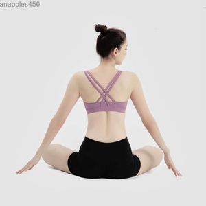 Yoga Sports Bra Full Cup Quick Dry Top Shockproof Cross Back Push Up Workout Bra for Women Gym Running Jogging Fitness Bra lululemen dress vestidos