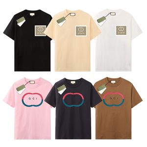 Erkek Tasarımcı T-Shirt Lüks Marka Gu T Shirtler Erkek Kadınlar Kısa Kollu Tees Yaz Gömlekleri Hip Hop Sokak Giyim Üstleri Şort Giysileri Çeşitli Renkler-72