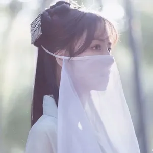 Accans Çin Antik Stil Hanfu Aksesuar Maske Eşarp Kadınlar Peçe Sahnesi Dans İnce Partisi Yarım Yüz Kapak Performansı
