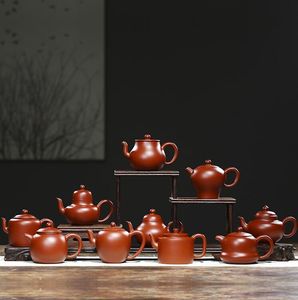 Teareware chiński purpurowy piasek czajnik surowy ruda fioletowa ręka ręka ręka wykonana dahongpao błot