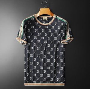 Men'S T-Shirt Patchwork Short Sleeve Tees Simple Style Pullover Summer Cotton Tops Oversized Mens Clothing