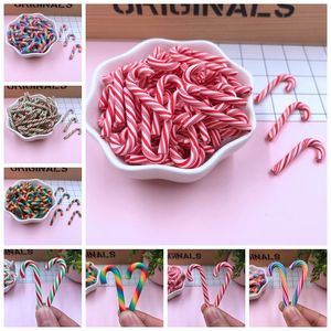 Decorative Objects Figurines Selling Cute Kawaii Christmas Candy Cane for Crafts Making Phone Deco Scrapbooking DIY Accessories 230428