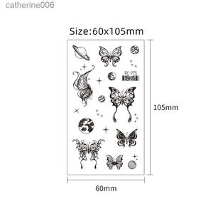 Tattoos Colored Drawing Stickers Pink Butterfly Women Back Waist Flash Tatoo Girl Body Art Fake Tattoos Realistic Sexy Waterproof Temporary Tattoo Sticker IndiaL2