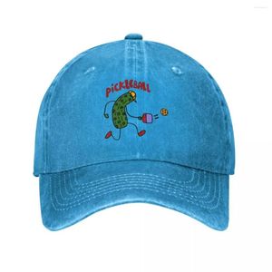 Top kapakları komik turşu oynuyor pickleball kot pantolon beyzbol şapkası erkekler için ayarlanabilir şapkalar bahar sonbahar hip hop casquette