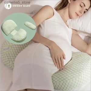 Maternity Pillows Pregnant Women Maternity Pillow Pregnancy Essential U-shaped Side Sleeping Pillow Adjustable Belly Support Ice Fabric Pillow Q231128
