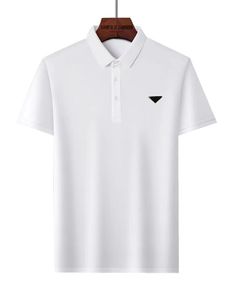 Tasarımcı polo erkek polos yüksek harfli nakış yüksek kaliteli erkekler tshirt çizgili yaka ve çizgili kısa kollu klasik gömlek erkek polo gömlek