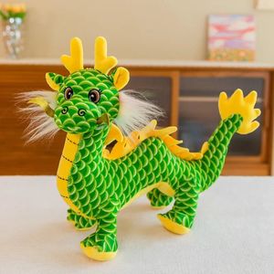 Рождественская игрушка горячая мультипликационная симуляция Dragon Plush Toy Kawaii, наполненная плюшевой игрушкой, детская мягкая подушка декора, детский рождественский подарок 231128