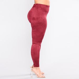 Bottoms hohe Taille dünne Wildleder -Lederstifte Hosen Frauen plus Größe nahtlose Leggings Büro Damen Bodycon -Hosen Dehnen 5xl Custom