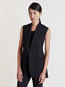 Parkas Women's Jacket Fashion Casual ärmlös Vest Lapel Khaki Coat Jaqueta Feminina
