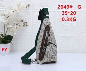 Mäns designer dubbel rems påse avenue monogram läder axel crossbody bröstband ryggsäck mäns anti-stöld crossbody väska personlig fickväska plånbok