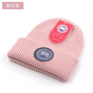 Moda Tasarımcı Beanie Kafatası Kapakları Tasarımcı Şık Kaz Kafatası Kapağı Mektup Kış Lüks Beanies Erkekler için Kadınlar Sıcak Yün Şapka Kanada Unisex Hediye AAA