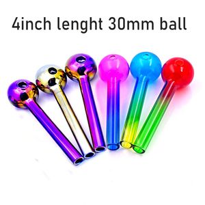 10pcs cam yağ brülör borusu dab saman söndürücü cam borular tüp fahişeler için teçhizatlar su bongs sigara içen aletler için sigara aksesuarları