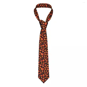 Bow -slipsar genererade Halloween Pumpkins slips skalle daglig slitage cravat bröllopsläckpolyester