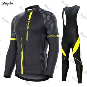 Bisiklet Jersey Setleri 2024 Mens Bahar Sonbahar Raphaful Giyim Seti Pantolon Ropa Ciclismo Bisiklet Mtb Bisiklet Uzun Kol Kıyafetleri 231127