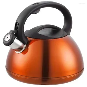 Hip Flasks Multi-color Stainless Steel Gas Induction Whistling Kettle Capacity 3L Stovetop Teapot For Your Kitchen