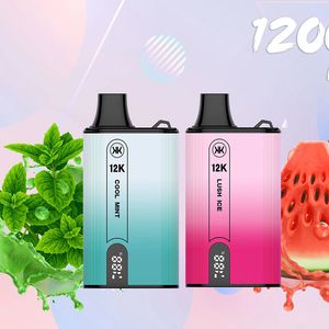 Oryginalna energia 5 kk Eck 12000 Puff 12k Vapes Djeńskie Puff 10000 napełnionych papierosów Raz Bar Cewka z podwójną siatką 20 ml pojemność Olej Vape DeSechable Big Puff 9K 12k Vape