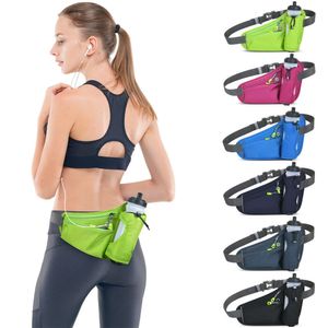 External Frame Packs Sports Hydration Belt Bag Running Outdoor Waist Mobile Phone with Water Bottle Holder for Cycling Hiking 230427