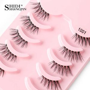 3 PCFalse Eyelashes 5 Pairs Half Eye Lashes 3D Faux Mink Natural Long Fluffy Eyelashes Makeup Cils All'ingrosso Estensione ciglia finte Ciglia di visone Z0428