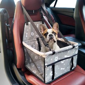 Assento transportador de carro para cães de estimação, com cinto seguro, cesta à prova d'água, rede dobrável para cães pequenos, gato, segurança, bolsa de malha de viagem