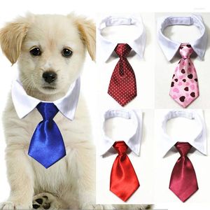 Dog Apparel Pets Formal Necktie Tuxedo Bow Tie Cat Striped Collar Pet Adjustable Neck For Party Wedding