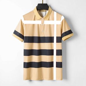 Дизайнерская мужская футболка Polo Yellow Reked Stripes 100% хлопковая мода повседневная мужская уличная полосатая футболка для рукава футболка 3XL