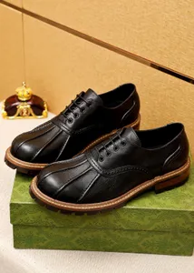2023 Men's Dress Shoes Business Casual Genuine Leather Loafers Men Brand Wedding Formal Party Flat Shoes Size 38-45