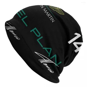 Beralar Aston Martins Ünlü Yarış Sürücü Logo Kafa Beanies Caps Kış Sıcak Örgü Şapka Sokağı Yetişkin Bonnet Şapkaları Açık Kayak Kapağı