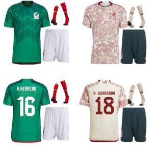 2024 Mexico Soccer Jerseys Kit Dia de Muertos '23 24 Raul Chicharito Lozano Dos Santos Football Shirt