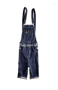 Men039s Jeans Sommer Männer Latzhose Hosen Frauen Denim Jean Shorts Dünne Paar Kpop Kleidung Straße Wear2243086