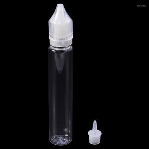 Lagringsflaskor Y1QB 10 ml-120 ml PET Plast Tom droppar Liquid Eye Clear Water Bottle Long Tips