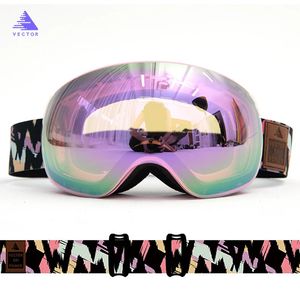 Skidglasögon otg Ski Goggles Snow Glasses Men UV400 Anti-dimbeläggningar Snöskoter Snowboard Skidåkning Kvinnor Solglasögon Outdoor Winter Sport 231127