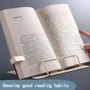 Hooks 2023 Adjustable Portable Metal Reading Book Holder Support Document Shelf Bookstand Tablet Music Score Recipe Stand