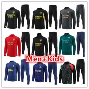 2023 2024 Arsen Pepe Saka Soccer Tracksuit Gunners Sup Sup Set 22 23 24 Odegaard Tierney Men Kids Football Tracksuits Surverement Chandal Kits Kits