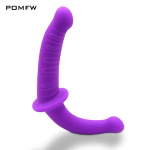 Falli/Dong Sesso a forma di U Doppio grande vibratore realistico Vagina anale Donne Gay Lesbiche Doppio attacco Dong Pene Pene artificiale Giocattoli del sesso 231128