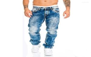 Men039s jeans men039s moda clássico men39s denim azul preto sênior calças soltas negócios casual marca macacão almani me2427436