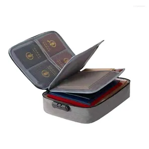 Sacos de armazenamento Saco de documentos Multi-camada Viagem Grande Capacidade Doméstico Passaporte Cartão Selo Pasta Organização de arquivo e