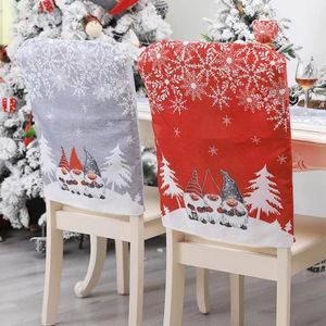 Sandalye kapakları 2024 Santa Hat Noel Dekor Yemeği Xmas Kapak Setleri Ev Dekorasyonları İçin Masa 231127