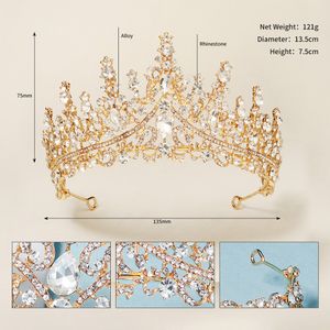 S-0002 Mor Rhinestone Bridal Crown Yeni Avrupa Meanwear Alaşım Seti Rhinestone Kristal Gelinlik Aksesuarları