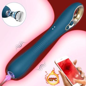 Uygulama Kontrol Dildo Vibratör Akıllı Isıtma Kadın Mastürbatörü HD 750p Kamera Peeping Vajina Erotik Seks Oyuncakları Çift