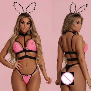 Conjunto sexy 2020 Moda Mulheres Sexy Sutre Conjunto de Lace Sexy Lingerie Solid Wire Free Bra Panty Ladies Rechefra