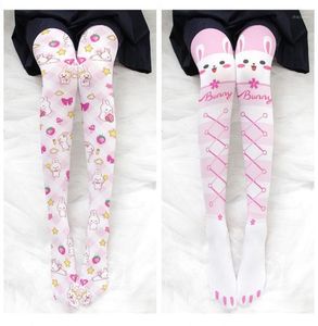 Socken Strumpfwaren Katze Drucken Strümpfe Für Frauen Dünne Sommer Strumpfhosen Strumpfhosen Mädchen Nette Japanische ZweiDimensional Leggings Sexy Stocki2767398