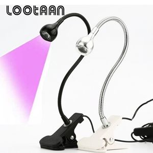 Suszarki paznokci lootaan USB Desktop mini lampa paznokci przenośna elastyczna elastyczna lampa UV Lampa regulowana klej do suszenia do suszenia 230428