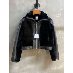 Designer Jacket 2023 Winter New Merino Integrated Women's Mid Length Coat with Genuine Leather Lamb Fur